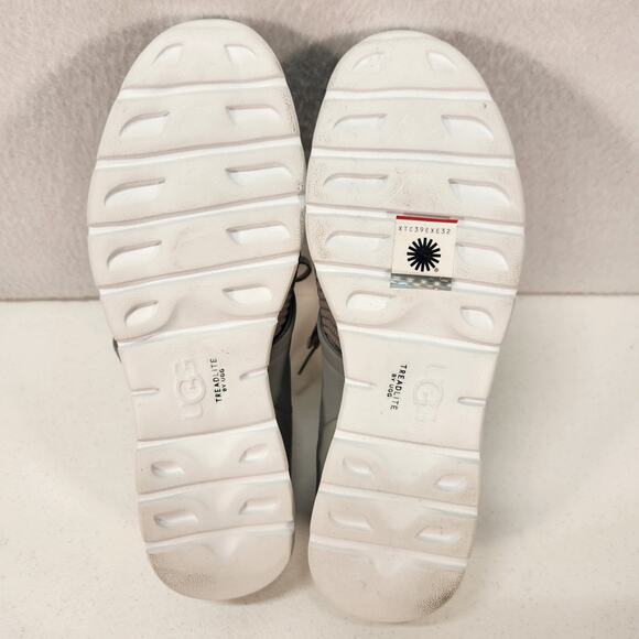 UGG Willows Ii Knit Lace Up Nubuck Leather Trainer Cobble Women's Size 8 NWOT - Picture 10 of 11